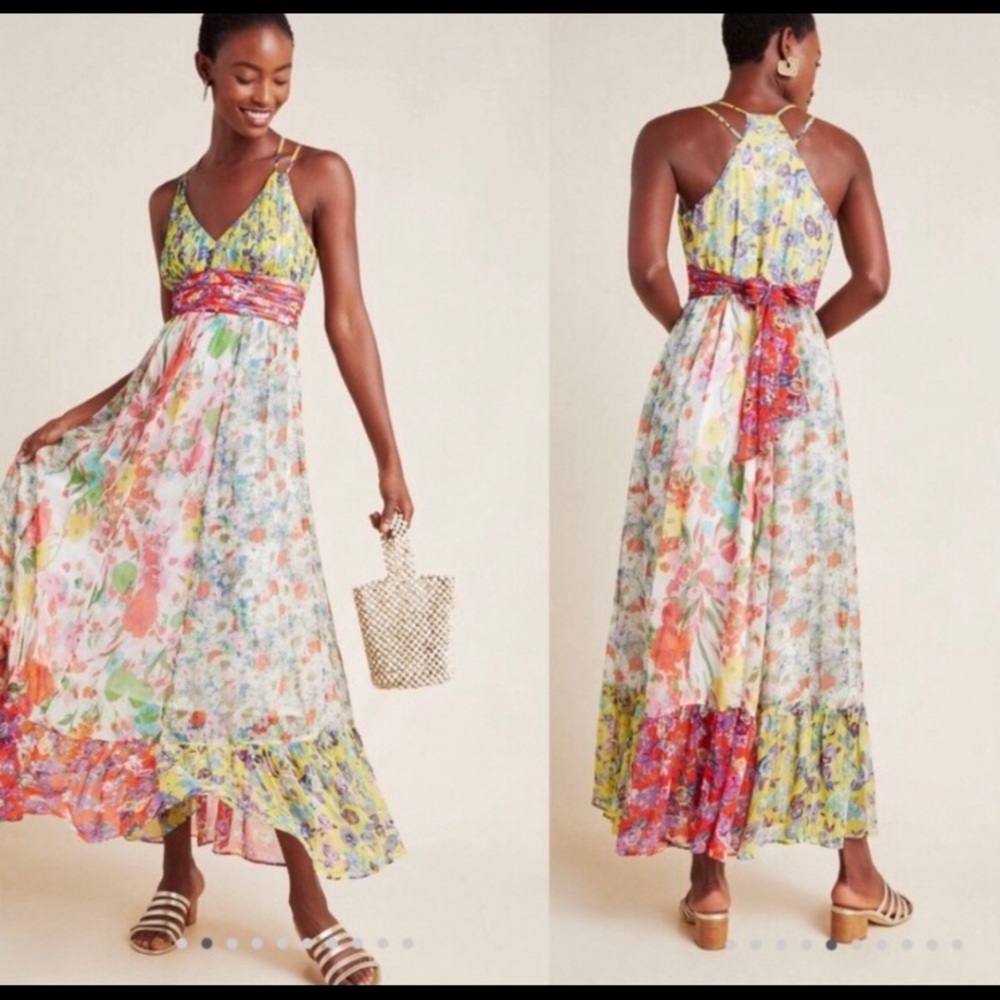 NWT Anthropologie Malibu Floral  dress size 18W